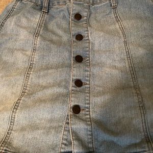 Gently worn button up Jean skirt